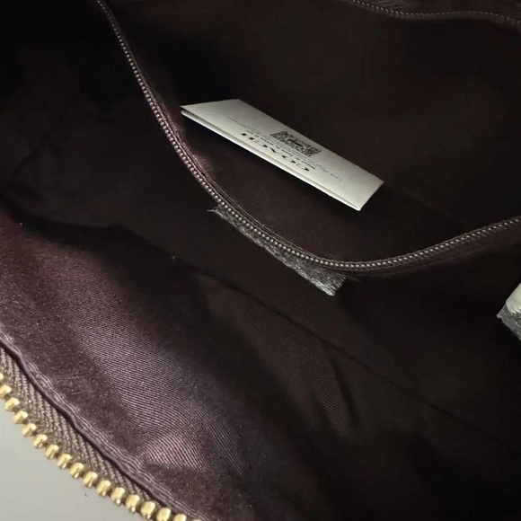 NWT Coach Charlotte Shoulder Bag In Signature Canvas CL405 Black - Picture 7 of 8